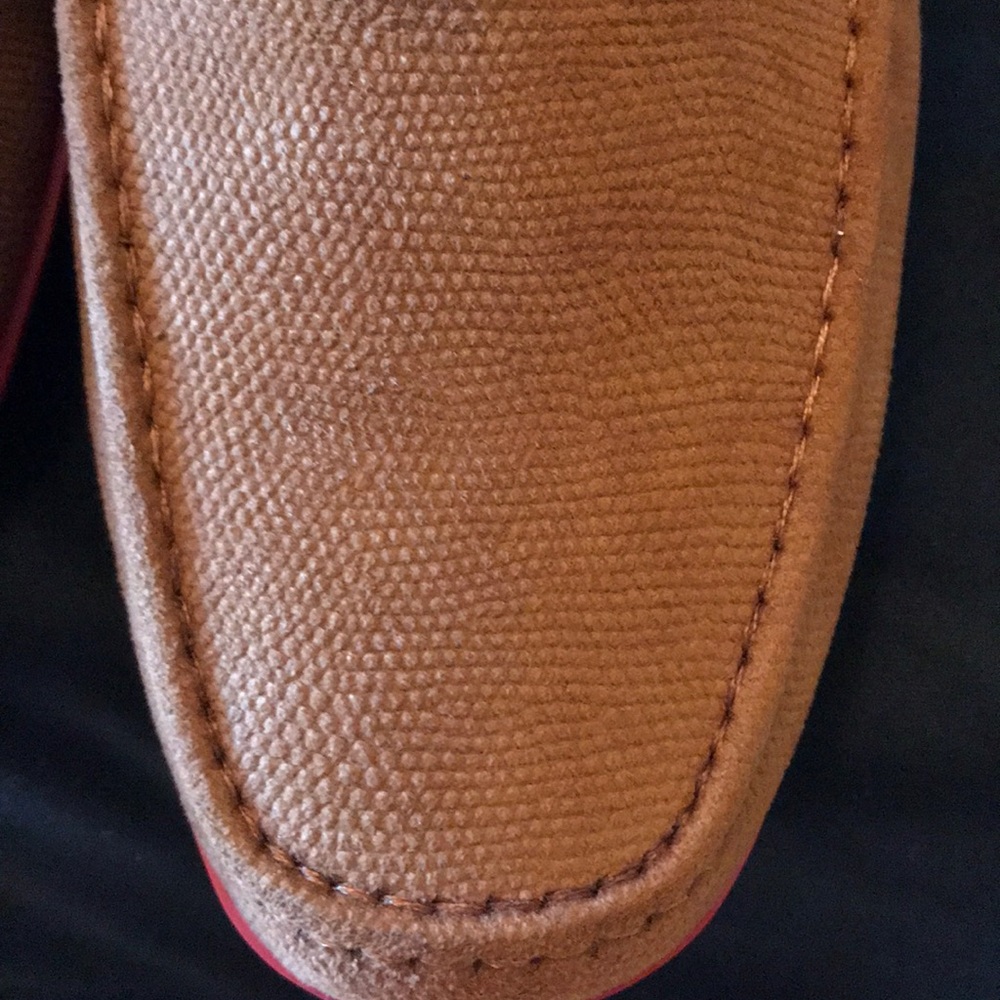 Tan Loafers with Red Soles - Picture 8 of 10